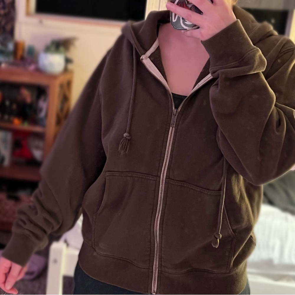JOHN GALT BRANDY MELVILLE ZIP UP HOODIE